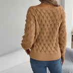 R&B | Hohlstrickpullover Mit Feinem Detailmuster