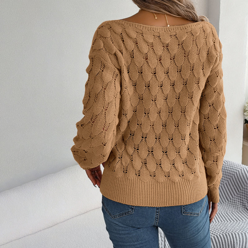 R&B | Hohlstrickpullover Mit Feinem Detailmuster