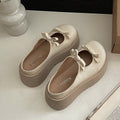 Damen Plattform-Sandalen mit dekorativen Schleifendetails R&B