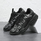 Damen Trendige Sneakers mit atmungsaktivem Obermaterial und eleganter Struktur