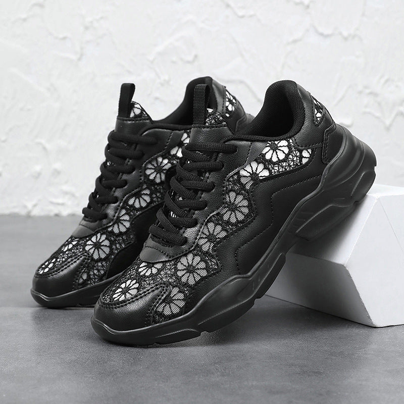 Damen Trendige Sneakers mit atmungsaktivem Obermaterial und eleganter Struktur