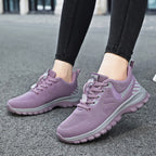 Damen atmungsaktive Laufschuhe mit elastischem Schnellschnürsystem R&B