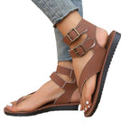 Damen Riemensandalen mit verstellbaren Schnallen und komfortabler Fußbettgestaltung