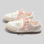 Damen Atmungsaktive Multifunktionssneakers mit elastischen Schnürsenkeln und rutschfester Sohle