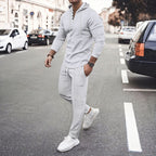 Herren sportliches Hoodie und Jogginghose Set mit atmungsaktiver Struktur R&B