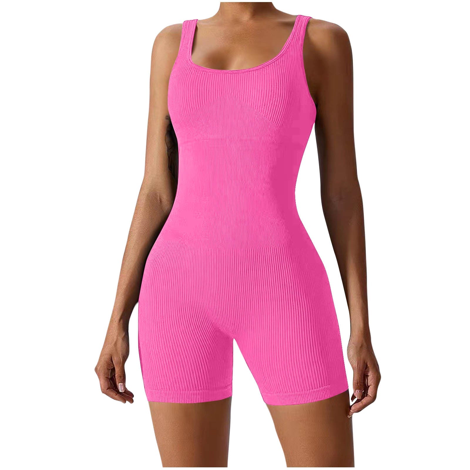 Damen Bodycon Jumpsuit mit Rippstruktur R&B
