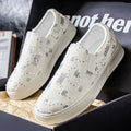 Damen elegante Slip-On Sneakers mit modischem Glitzerdesign R&B
