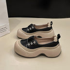 Damen Plateau Slipper mit elastischem Einstieg und modischem Design