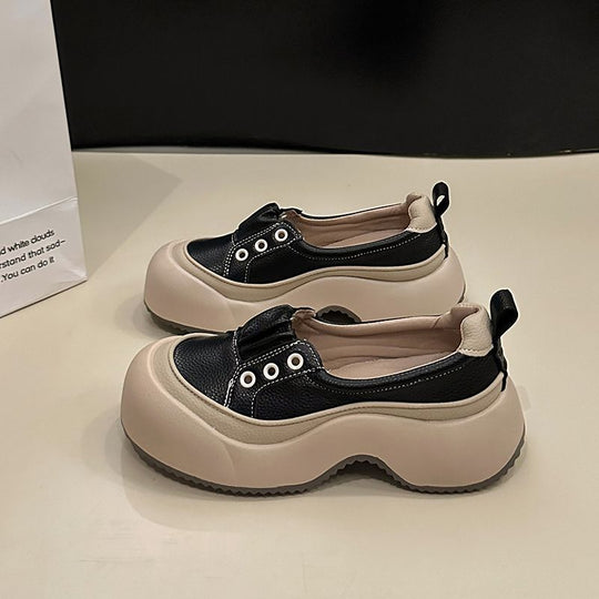 Damen Plateau Slipper mit elastischem Einstieg und modischem Design R&B