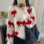 Damen kuscheliger Strickpullover mit verspieltem Muster R&B