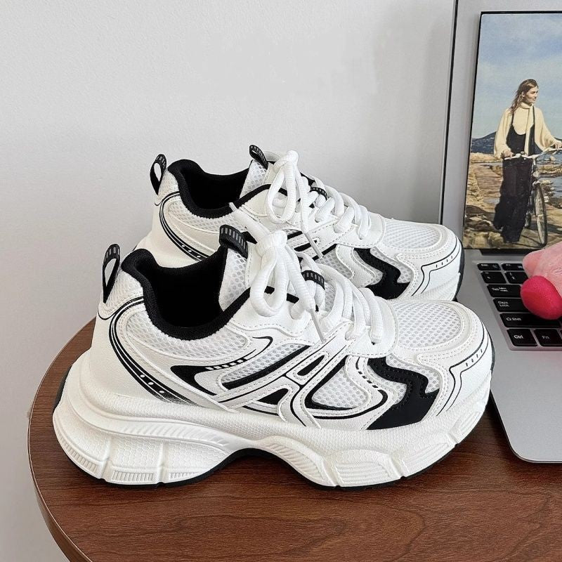 Damen Sportliche Sneaker mit ergonomischer Dämpfung und atmungsaktiver Mesh-Oberfläche