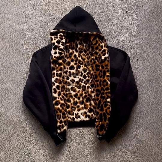 Damen Hoodie mit luxuriösem Kunstfellfutter R&B