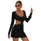 Damen luftiger Cut-Out Strandkleid R&B