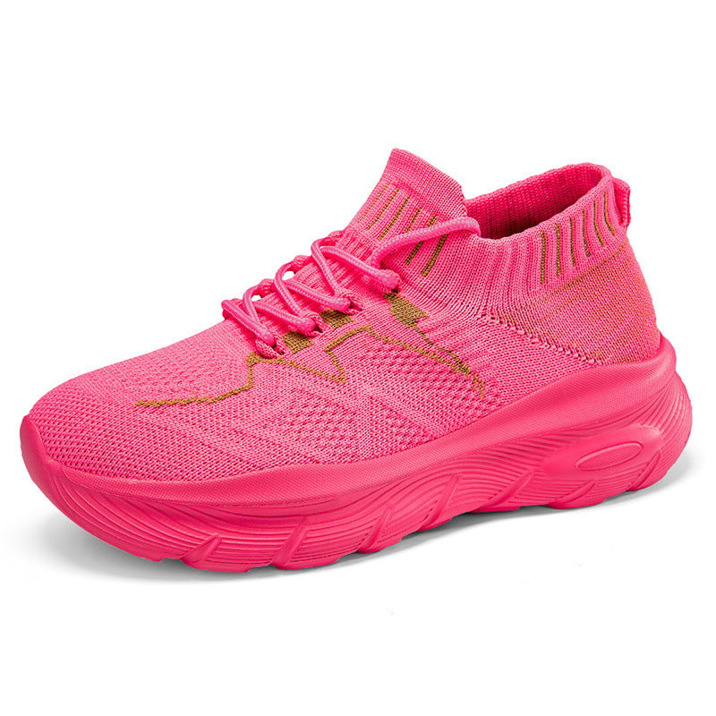 Damen Sportliche Strick-Laufschuhe mit flexiblem Schaft und rutschfester Sohle R&B