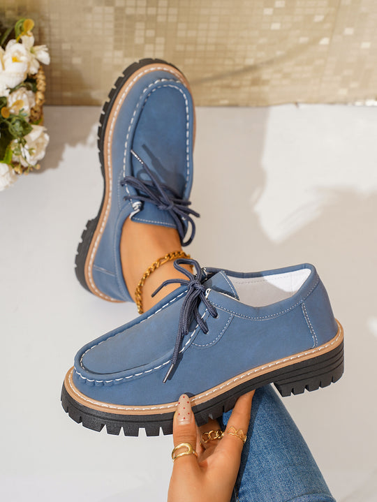Damen Komfortable Schnürschuhe mit robustem Profil und weicher Innenpolsterung R&B