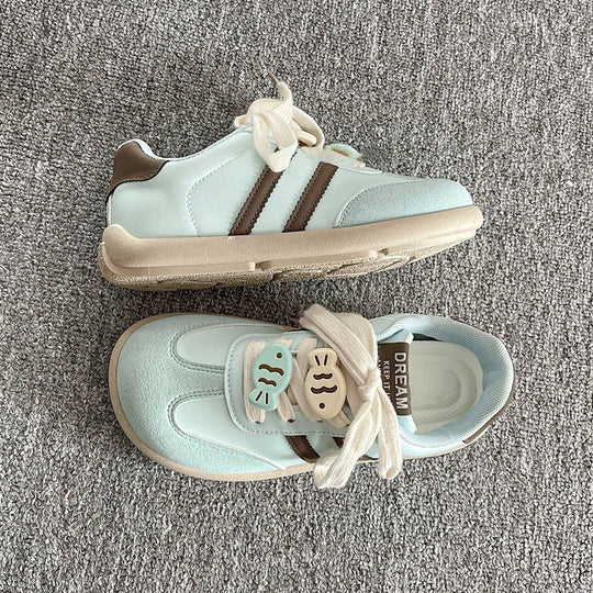 Damen Sportliche Kindersneaker mit niedlichen Tiermotiven und praktischem Klettverschluss R&B