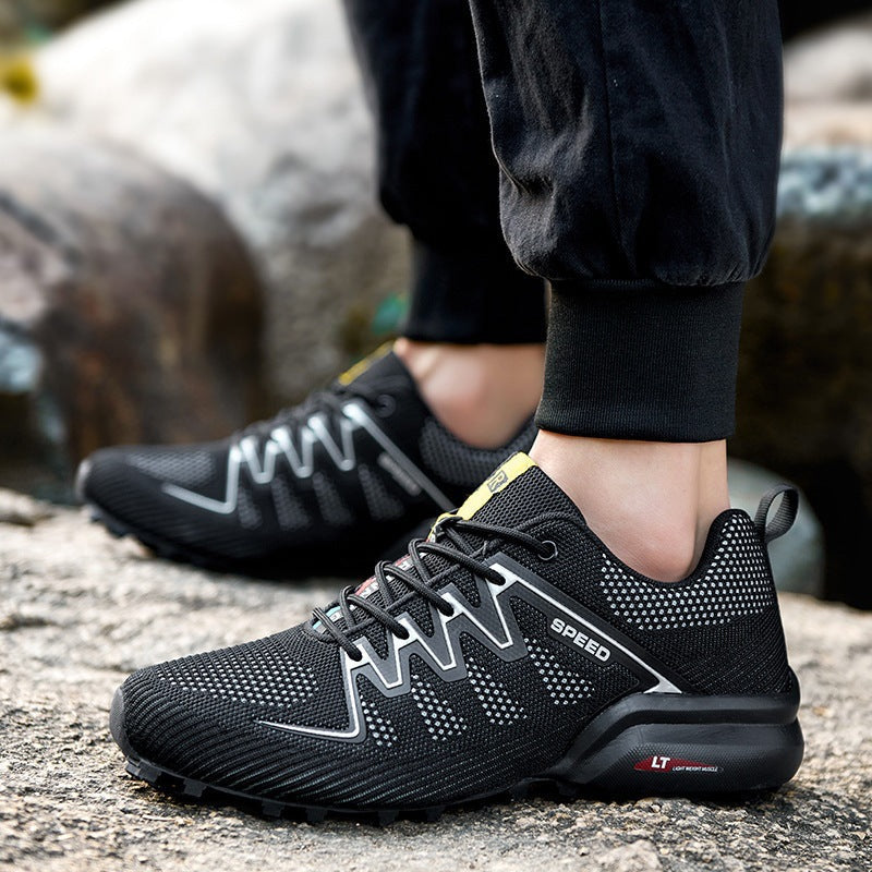 Damen Trailrunning-Schuhe mit atmungsaktivem Mesh-Obermaterial und rutschfester Profilsohle