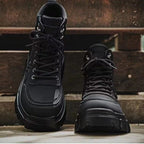 Damen Hochwertige Schnürstiefel mit robuster Sohle und atmungsaktivem Obermaterial R&B