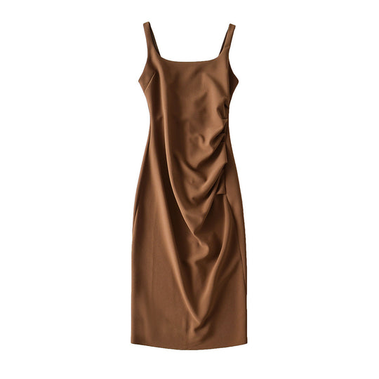 Damen figurbetontes Midi-Kleid mit elegantem Rüschendetail R&B