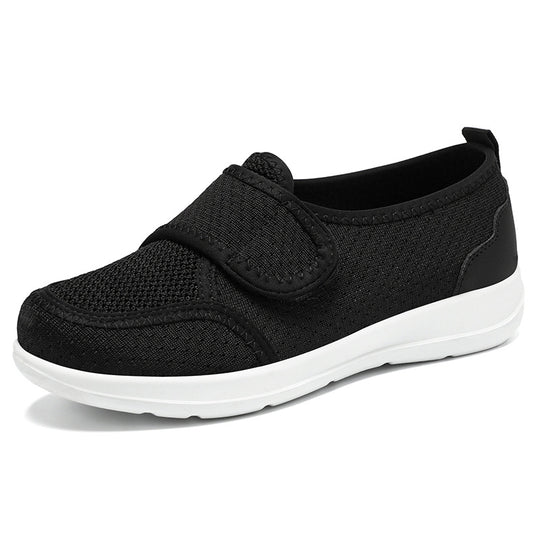 Damen Bequeme Slip-On Sneakers mit verstellbarem Klettverschluss und atmungsaktiver Obermaterial R&B