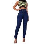 Damen Hochtaillierte Jeans mit Schnürdetails R&B