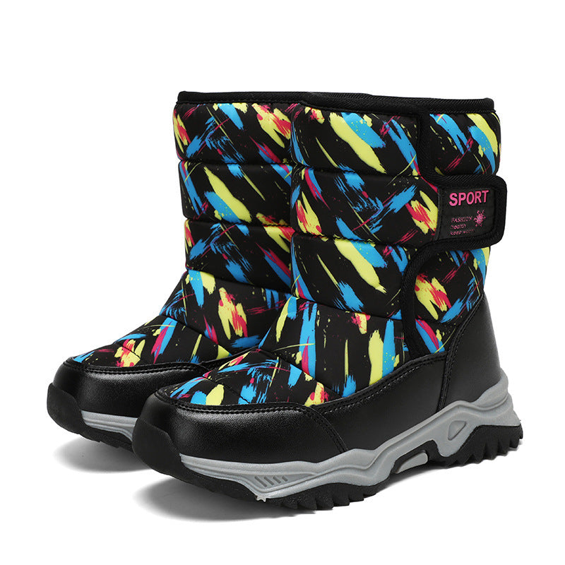Damen isolierte Winterstiefel mit rutschfester Profilsohle und atmungsaktivem Innenfutter