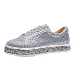 Damen Glitzernde Sneakers mit komfortablem Plateau R&B