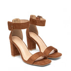 Damen Blockabsatz-Sandalen mit verstellbarem Riemen R&B