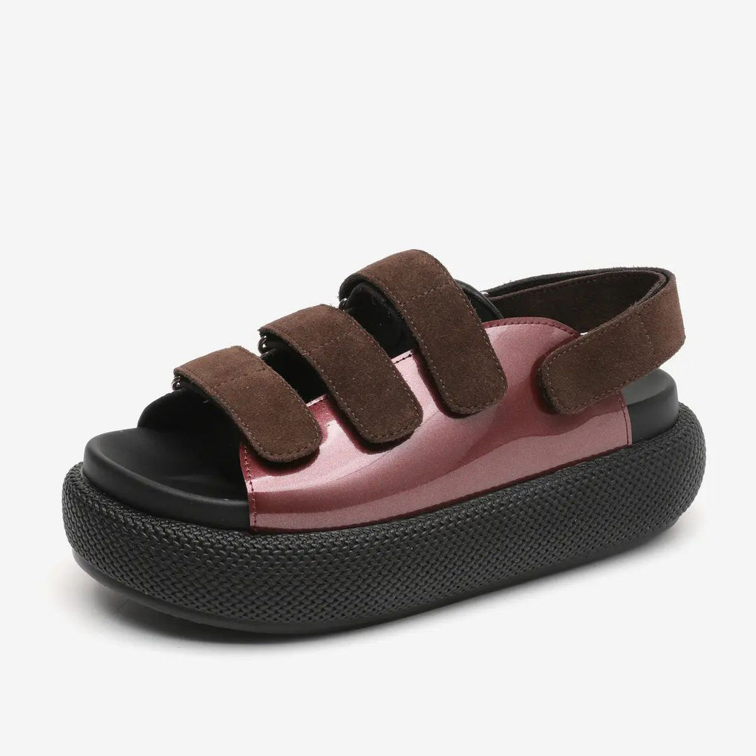 Damen Komfortable Sandalen mit verstellbaren Klettverschlüssen und luftiger Sohle R&B