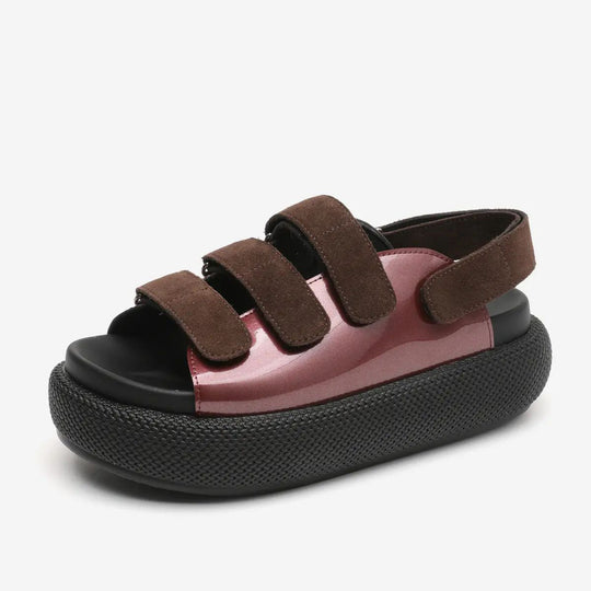 Damen Komfortable Sandalen mit verstellbaren Klettverschlüssen und luftiger Sohle R&B