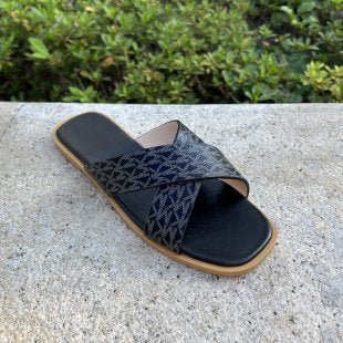 Damen lässige Riemchen-Sandalen mit modischem Dekor R&B