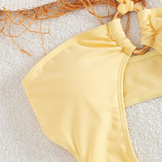Damen Cut-Out Badeanzug mit einzigartigem Ringdetail R&B