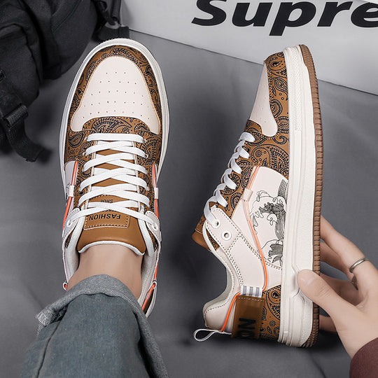 Damen Sneakers mit kunstvoller Paisley-Musterung und atmungsaktiver Oberflächenstruktur R&B