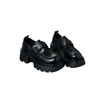 Damen Chunky Loafers mit dekorativem Schnallenverschluss R&B