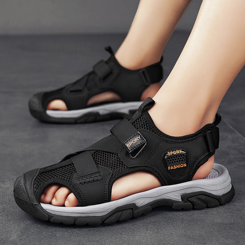 Damen Sportliche Outdoor-Sandalen mit verstellbaren Riemen und rutschfester Sohle R&B