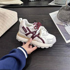 Damen Sportliche Chunky Sneakers mit rutschfester Sohle und atmungsaktiver Obermaterialstruktur R&B