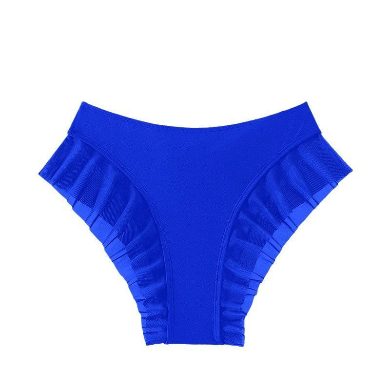 Damen Hochtailliertes Bikinihöschen mit voluminösem Rüschendesign R&B