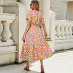Damen Freizeitkleid mit floralen Mustern R&B