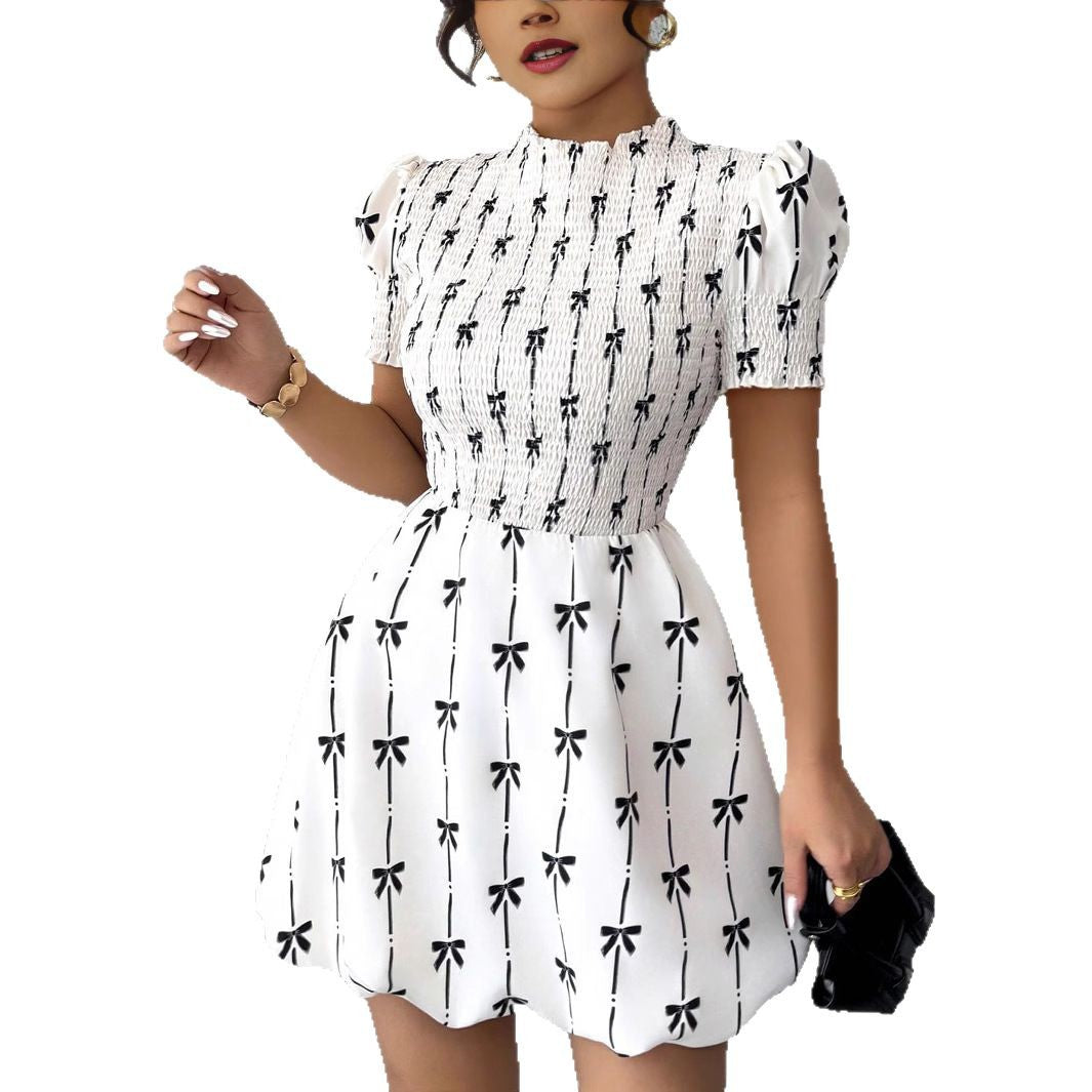 Damen Verspieltes Sommerkleid mit Rüschendetails und hochwertiger Baumwollmischung