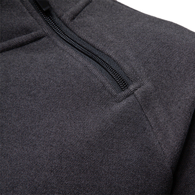 Herren Pullover mit hohem Kragen und praktischem Reißverschluss