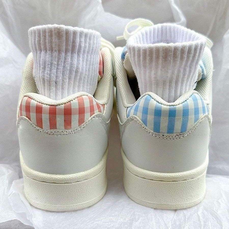 Damen Sneakers mit karierter Applikation und bequemer Dämpfung R&B