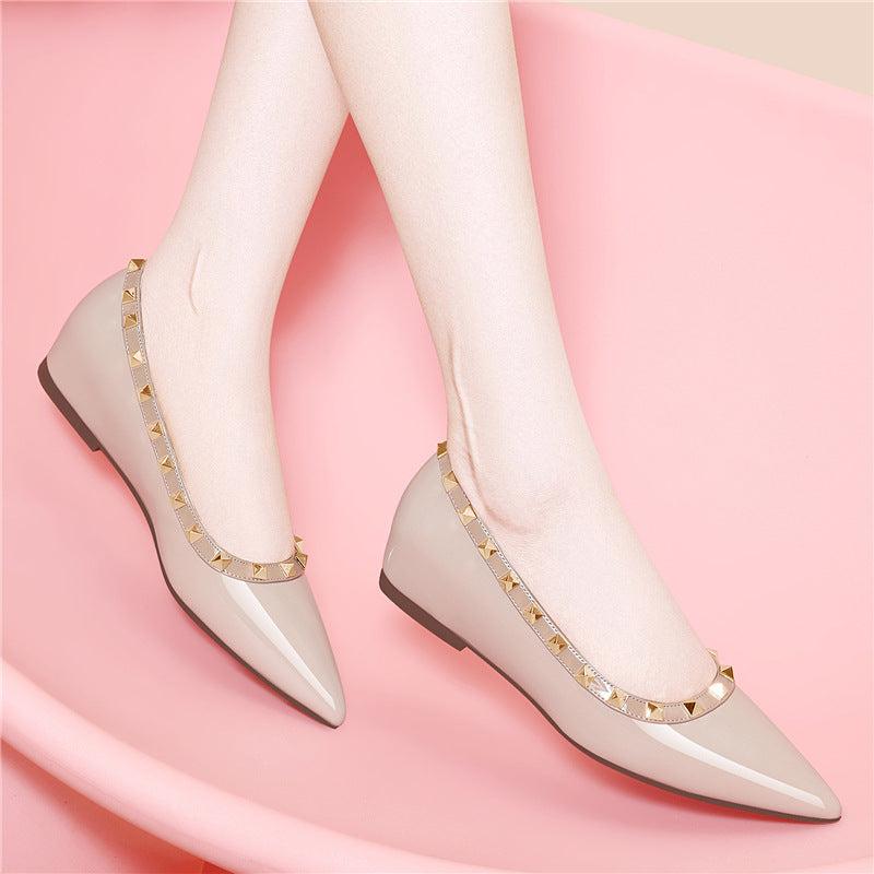 Damen elegante spitze Ballerinas mit Nieten R&B