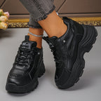 Damen Sneakers mit komfortabler dicker Sohle und atmungsaktivem Obermaterial R&B