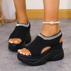 Damen Wedge-Sneaker mit schnittigem Design und atmungsaktivem Obermaterial R&B