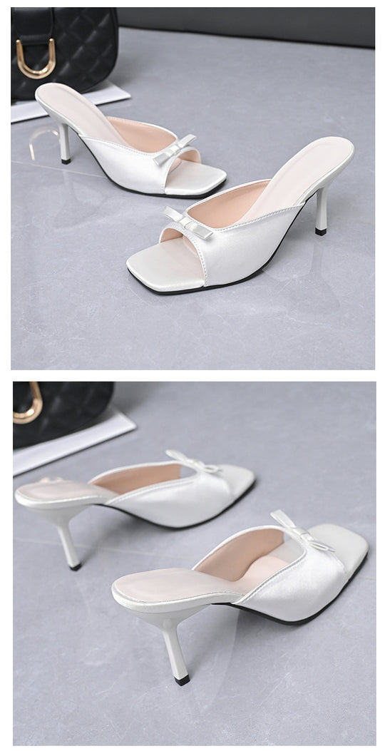 Damen Offene High-Heel Sandalen mit elegantem Schleifendetail R&B