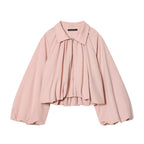 Damen modische Blousonjacke mit voluminösen Ärmeln und Reißverschluss R&B