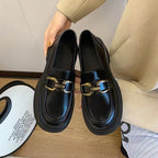 Damen elegante Mokassins mit modischem Schnallenverschluss R&B