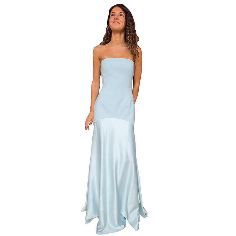Damen Strappy Maxikleid mit elegantem fließenden Schnitt R&B