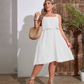 Damen luftiges Sommerkleid mit charmantem Rüschendetail R&B