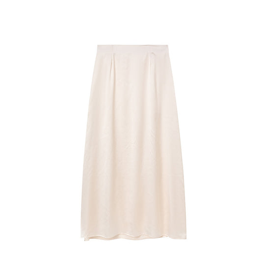 Damen Bodenlanger Satin Maxi-Rock R&B